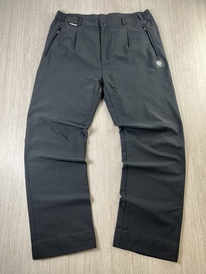 Schwarze Yak Pilbados Windstopper Wanderhose 34'' Taille schwarz technisches Softshell
