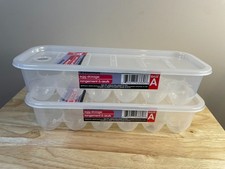 Essentials Egg Storage Containers Set of 2 Ho...