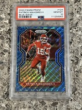 Patrick Mahomes 2020 Prizm Blue Wave Prizm #’d/199 PSA 10 GEM MINT Low Pop