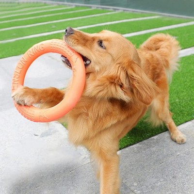 Dog Toy Flying Disc EVA Ring Interactive Training Fetch Durable Pet Toy