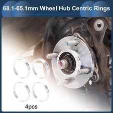 OD 68.1mm to ID 65.1mm Car Wheel Hub Centric Rings Aluminum Alloy 4 Pcs