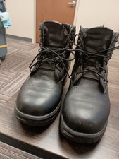 thorogood black leather boots insulate USA made men's size 8