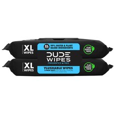 Dude Wipes Flushable Wet Wipes Dispenser (2 Packs 48 Wipes)