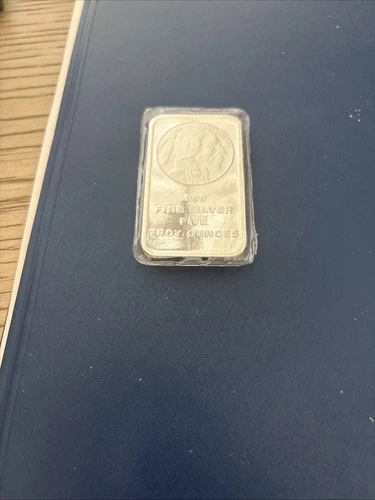 5 Troy Ounces .999 Fine Silver Bar. Sealed, Never Opened