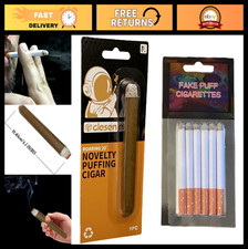 Realistic Fake Puff Cigarettes  Cigar Set - 6 Pack, Smoke Effect, Halloween Pro