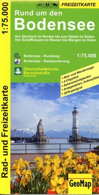 GeoMap | Rund um den Bodensee Rad- und Freizeitkarte | (Land-)Karte | Deutsch
