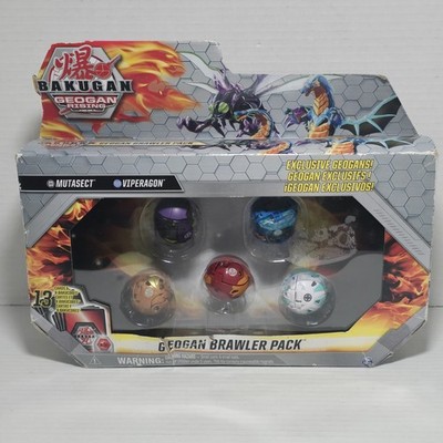 Bakugan GEOGAN Brawler 5 Pack Mutasect Vipergon Dragonoid Ferascal Pincitaur New