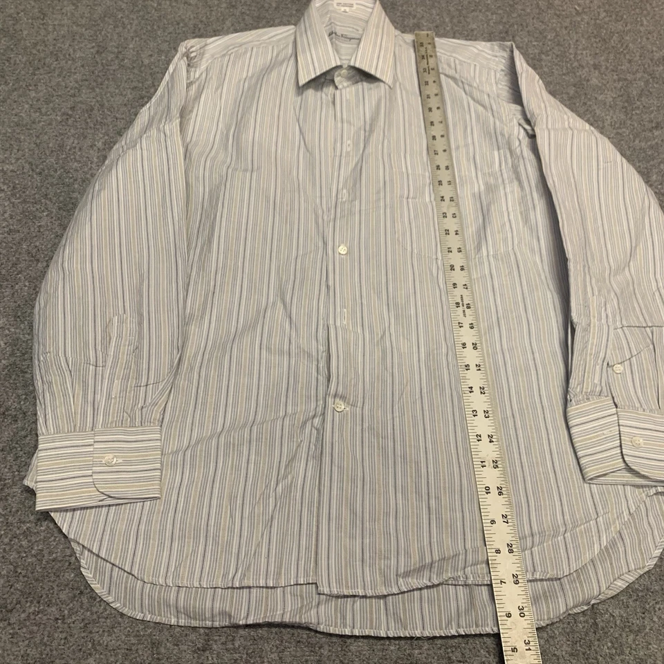 Camisa abotonada vintage Salvatore Ferragamo RARA talla 16 100 % algodón Foto 3 de 4