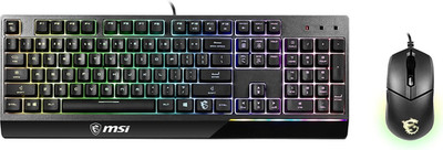 Vigor GK30 Combo, 6-Zone RGB GK30 Gaming Keyboard & GM11 Gaming Mouse, Water Rep