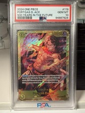 PSA 10 Portgas D. Ace OP07-119 SEC One Piece 500 Years in the Future English