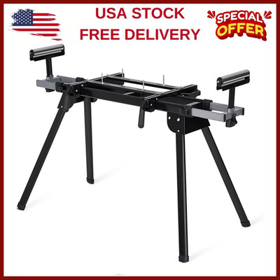 Universal Miter Saw Stand w/76-4/5''Max Sliding,440lb Load Capacity,Quick Instal