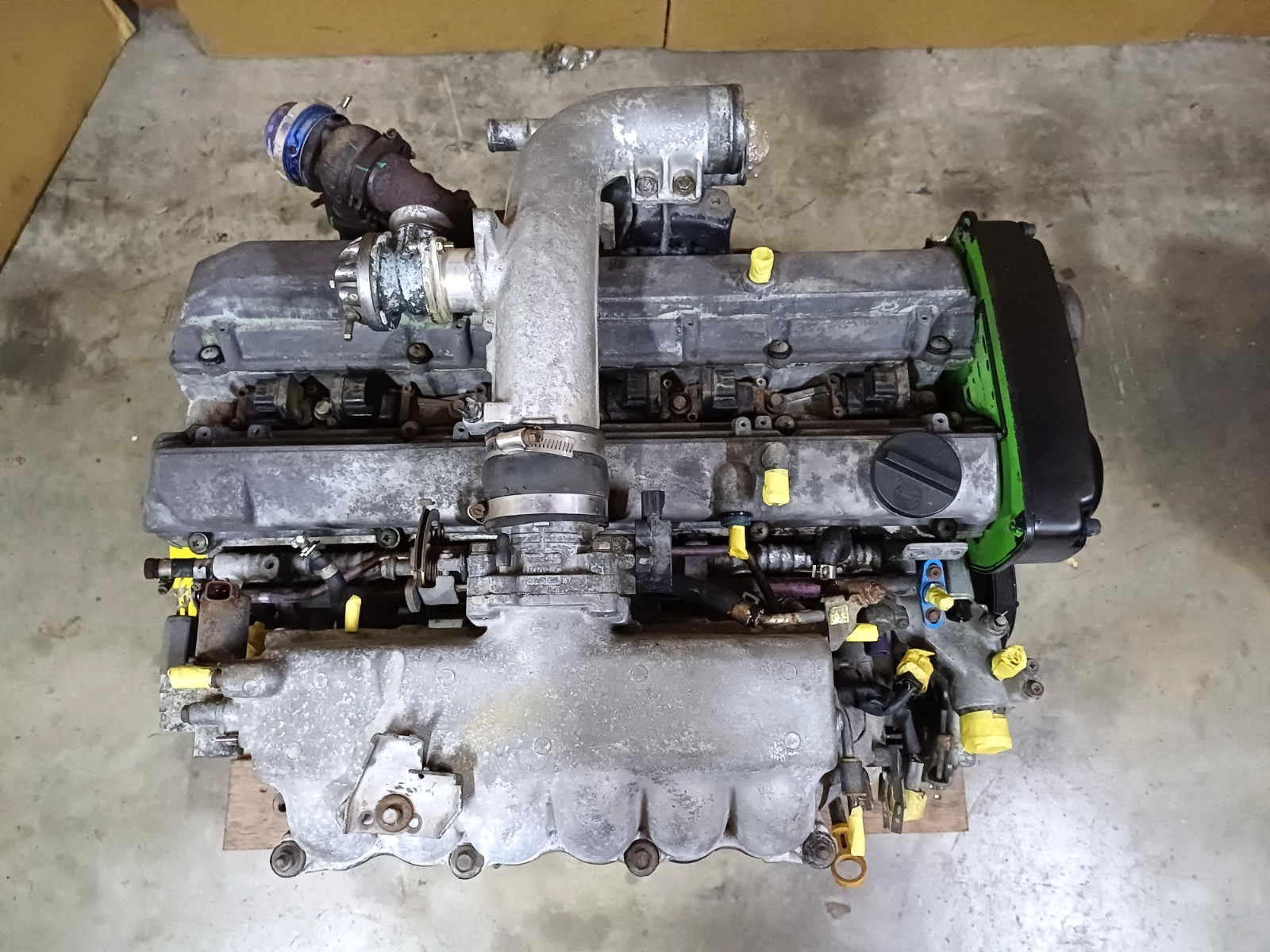 NISSAN SKYLINE RB25DET ENGINE WITH ENGINE WIRNG HARNESS WITH ECU ONLY #USE-01
