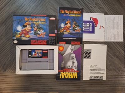 The Magical Quest Starring Mickey Mouse Super Nintendo CIB