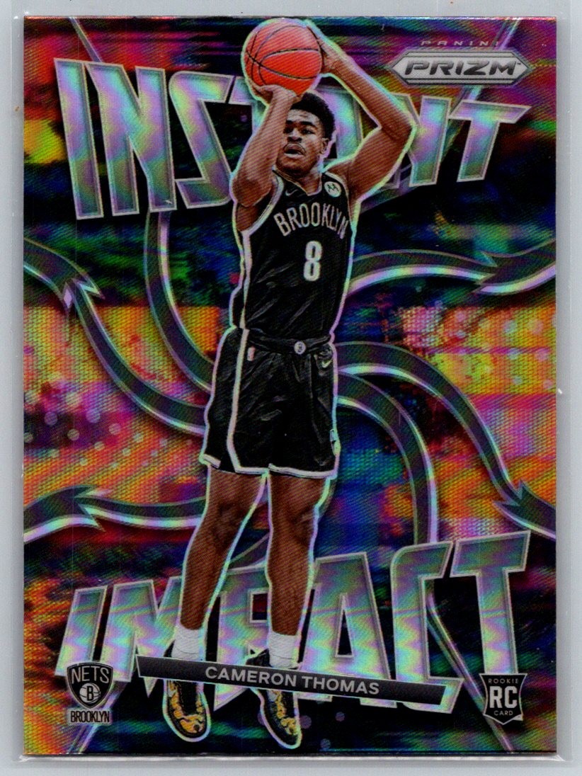 2021-22 Panini Prizm #2 Cameron Thomas Instant Impact Prizms Silver