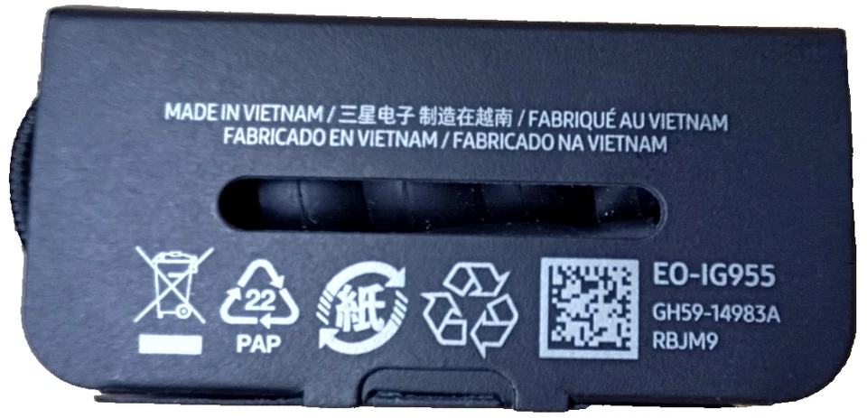 AKG Stereo 3.5mm Headphone Plug Earbuds With Mic (Black) EO-IG955 - Image 2 of 2