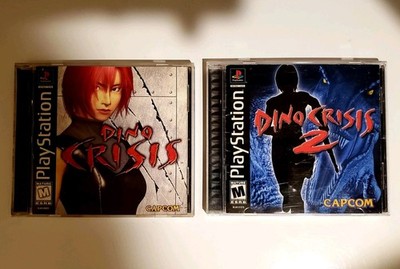 Dino Crisis 1 And Dino Crisis 2 (Sony PlayStation 1, 2000) Cib Tested 
