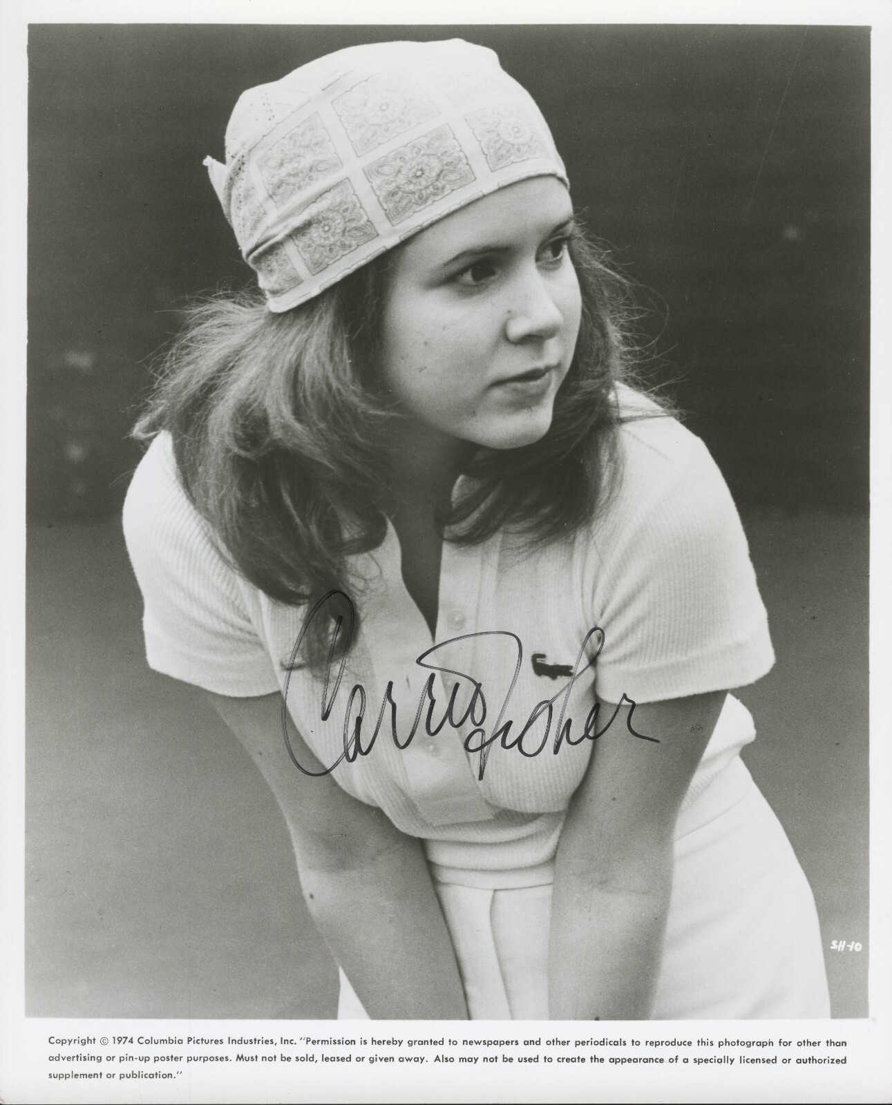Carrie Fisher ~ Signed Autographed 1970's Vintage Young Photo ~ PSA DNA