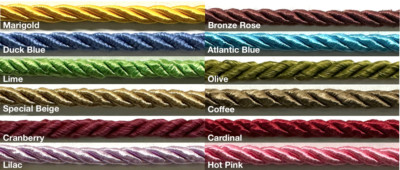 3/16'' Twist Cord Rope Trimming - 18 Continuous Yards!