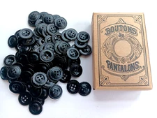 Antique 1920s New old stock sewing buttons. Boutons De Pantalons France