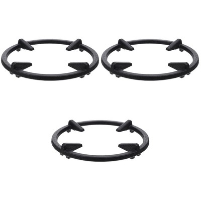  3 Stcs Home Use Fire Stove Rack Küche Gasherd Feuerhalter Gusseisen Herd Wok