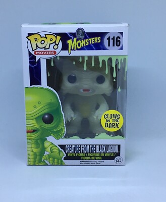 FUNKO POP! MONSTERS #116 CREATURE FROM THE BLACK LAGOON GLOW IN