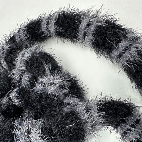 Men Women Plush Long Thin Scarves Knitted Neck Warm Thick Skinny Striped Scarf - Picture 5 of 26