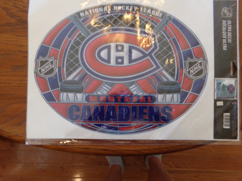"Montreal Canadiens NHL" Wincraft Perfect Cut Decal 11"X14" New in Package $15