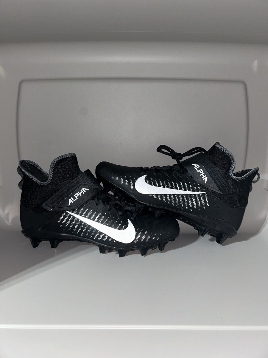 NIKE MENS ALPHA MENACE PRO 2 MID FOOTBALL CLEATS SIZE 10.5  display picture 1