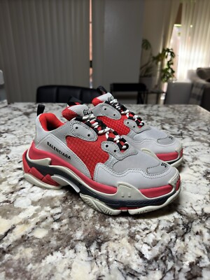 Balenciaga Triple S Sneaker SIZE White Black Red GREY