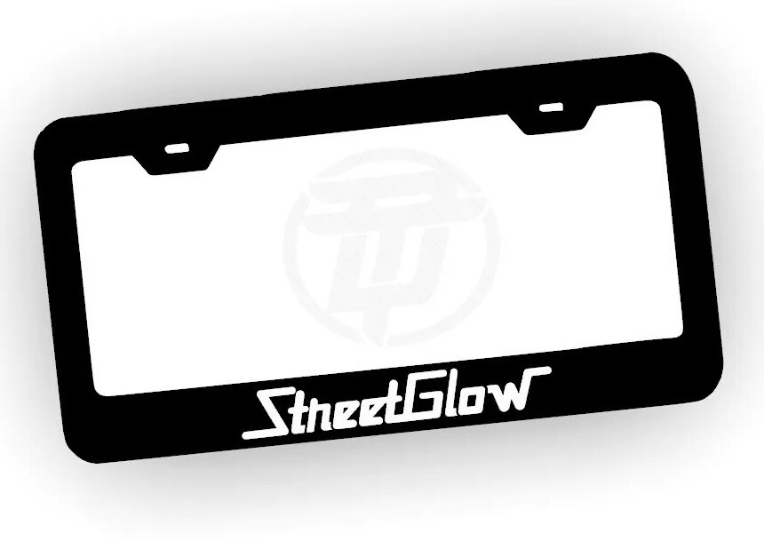License Stree Racing Street Glow License Plate Frame | Black Metal | Street Racing ...