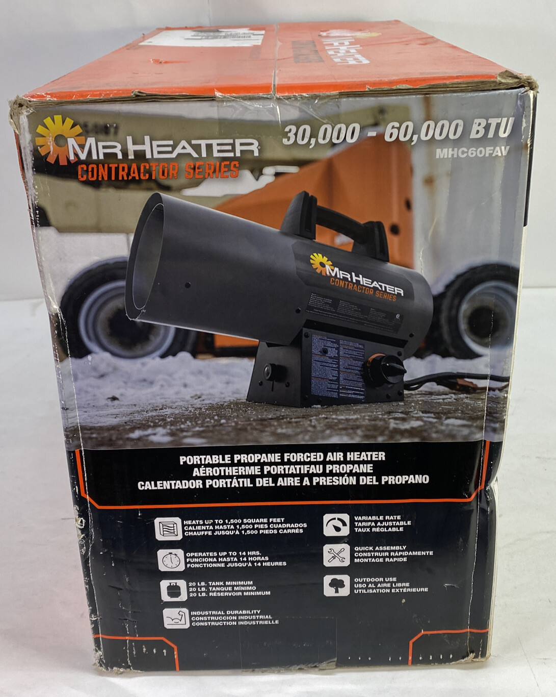Contractor 60,000 BTU Portable Forced Air Propane Heater 89301009011 | eBay