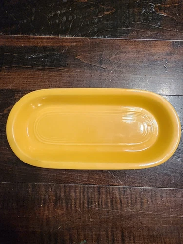 VTG HOMER LAUGHLIN ORIGINAL YELLOW FIESTAWARE UTILITY TRAY CIRCA 1938-1946