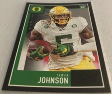 2020 Panini Score Football Juwan Johnson Oregon Ducks Black Rookie #431