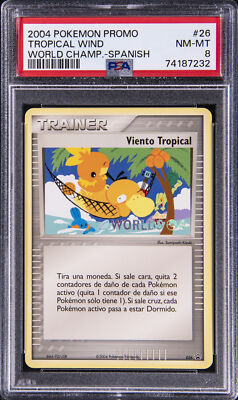 2004 POKEMON WORLD CHAMPIONSHIPS PROMO SPANISH #26 TROPICAL WIND