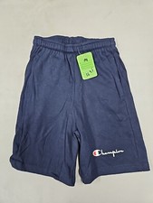 Champion Navy Blue Shorts Youth Size Medium 10-12 100 Cotton NWOT's