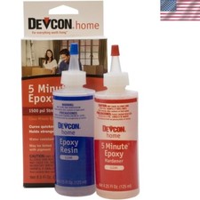 Devcon 5 Minute Epoxy - High Strength Adhesive for Wood, Glass  Metal Repair
