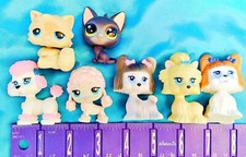 Lot of 7 - Littlest Pet Shop CATS  DOGS Hasbro Littlest Pet Shop
