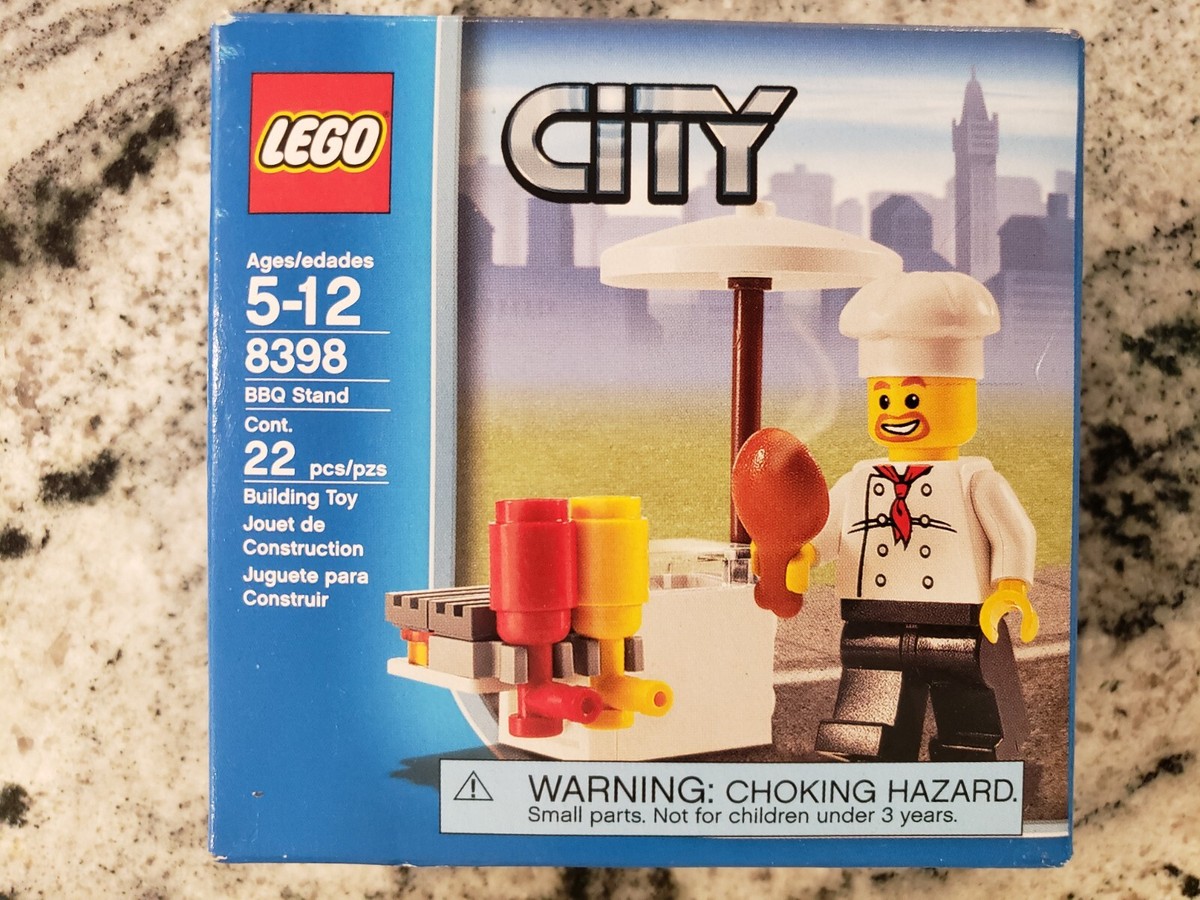 LEGO CITY: BBQ Stand (8398) Sealed New In Box Retired 2009 Set