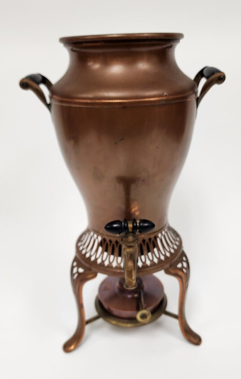 Antique Copper Manning & Bowman Co. Percolator Coffee Pot 1906 Free S&H