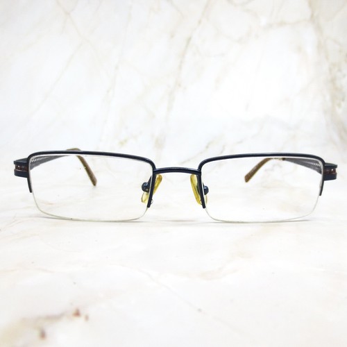 Marchon Eyeglasses Frame M219-405 Unisex Black Half Rim Rectangular 49-18-135