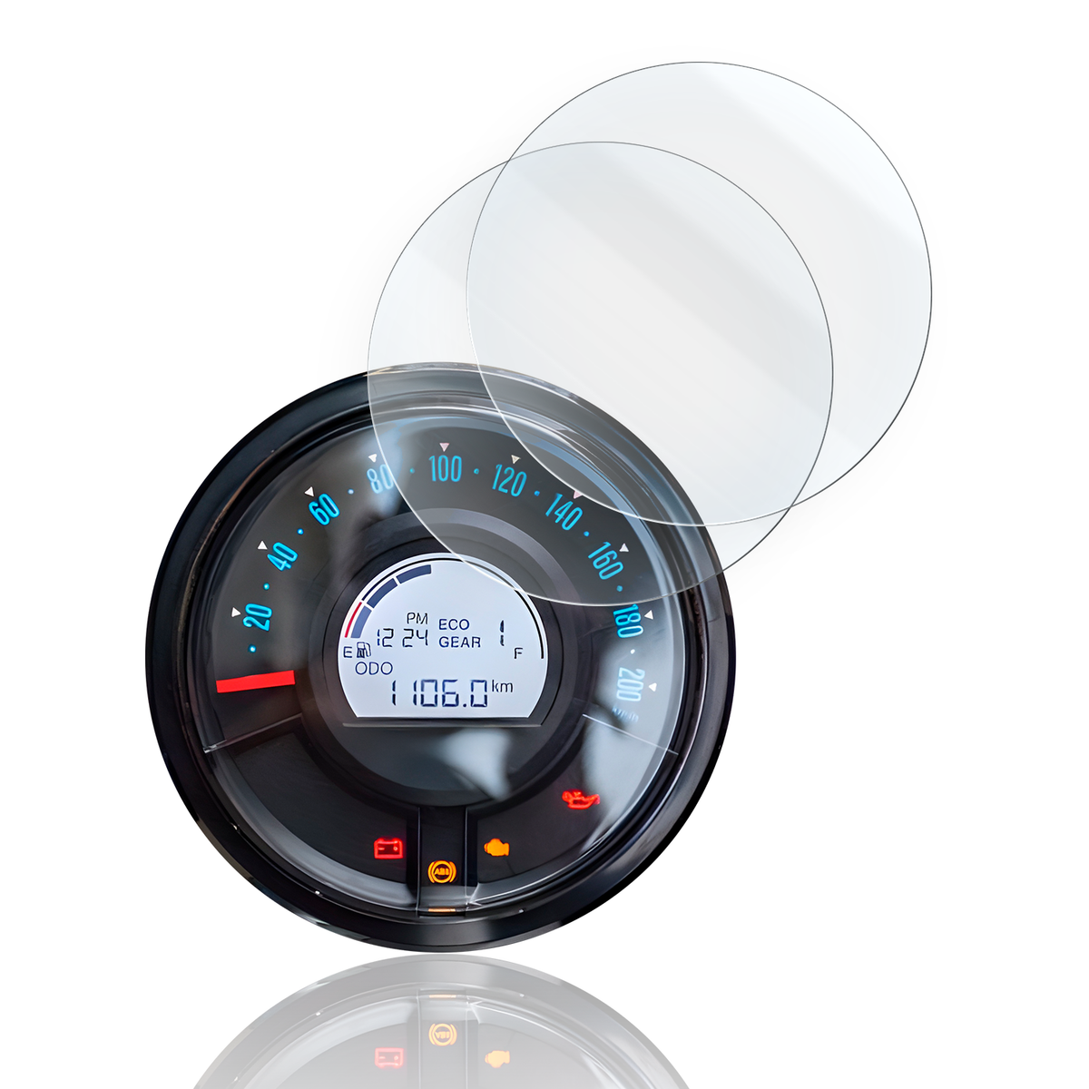 Film De Protection Compteur Pour Yamaha MT-07 2025+ - 1x Transparent, 1x Anti-reflets