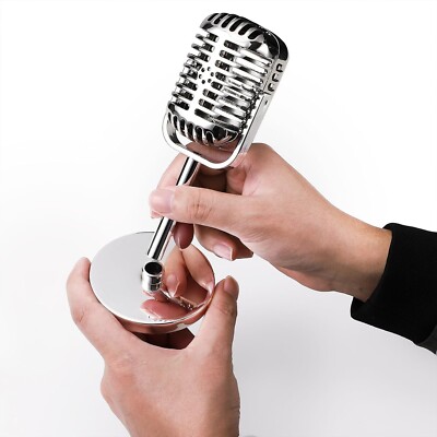 Microphone rétro Simulation de microphone vintage Microphone classique Faux pour la décoration de bar Décor de podcast Décor de studio de podcast Décor Hip Hop Microphone rétro Simulation de microphone vintage Microphone classique Faux pour la décoration de bar Décor de podcast Décor de studio de podcast Décor Hip Hop