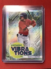 Marcelo Mayer 2022 Bowman Chrome Virtuosic Vibrations Refractor #VV-1 Red Sox