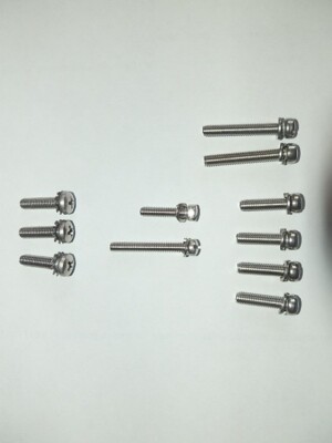 1960-1969 Corvair Rochester Carburetor Air Horn and Venturi Screws - Stainless