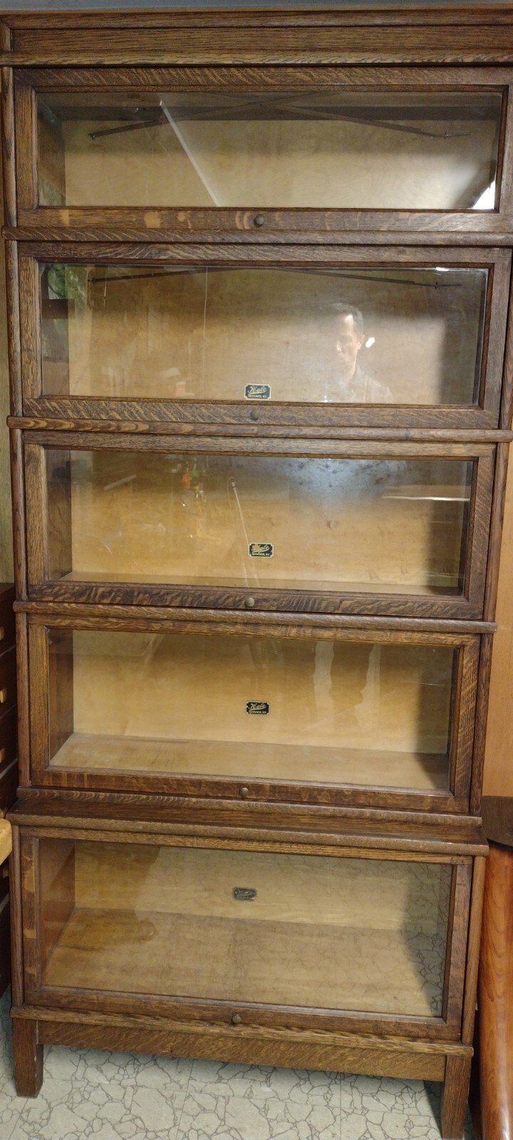 HALE of HERKIMER, NY Antique/Vintage 5Stack Quarter Sawn Oak Barrister