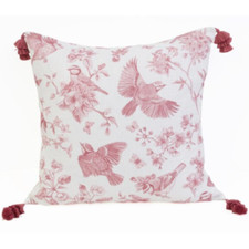 22-in x 22-in Rose Pillows Modern Dusty Rose Indoor Decorative Pillows Set 2