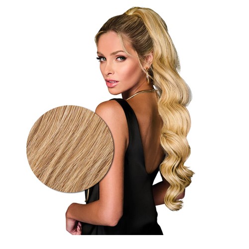 Hairdo Coda Mossa con Clip R25 Biondo Medio Dorato 69cm - Foto 2 di 5