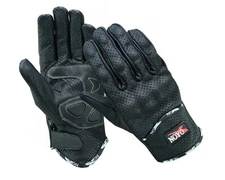 Swift Wear Vented Leather Motorbike Motorcycle Summer Gloves Knuckle Protection