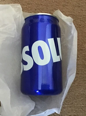 Absolut Vodka Steel Can Glass - Blue - Image 1 of 3