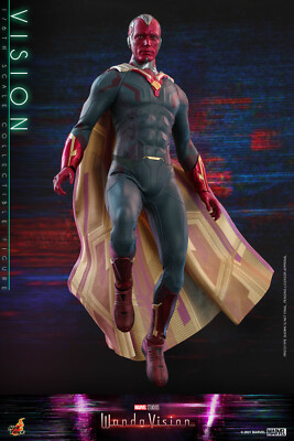  WANDA VISION HOT TOYS 1/6, BROWN BOX OPEN FOR CONTROL TMS037 AVENGERS 